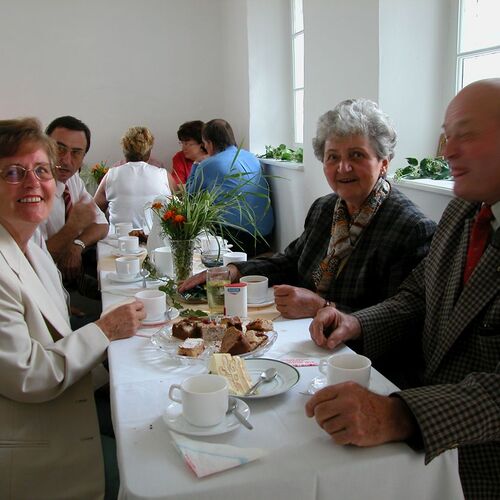 Frieda Braunschweig, Franz Klein, Ingeborg und Gottfried Fink          