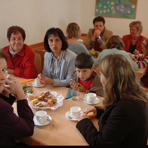 Elisabeth Hoch, Hermine, Rosemarie und Patrick Schober, Kurt Fleischhacker, Irene Kaiblinger