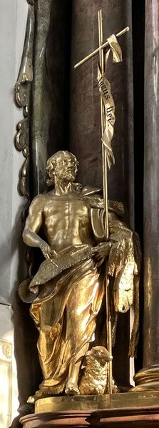 Johannes der Täufer, Hochaltar Krems, St. Veit