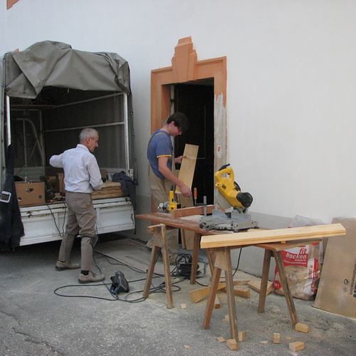 Fa. Kisler, Neue Treppe zu Oratorium und Orgelempore