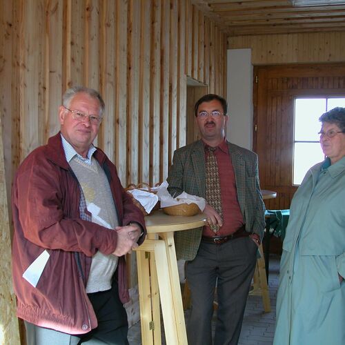 Leopold Koller, Fritz Burger, Elfriede Blecha          