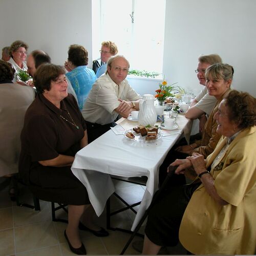 Gertrude Reuter, Elfriede Blecha, Ingrid Lechner, Otto Rauscher, Günther und Adelheid Hiebler, Aloisia Lechner       