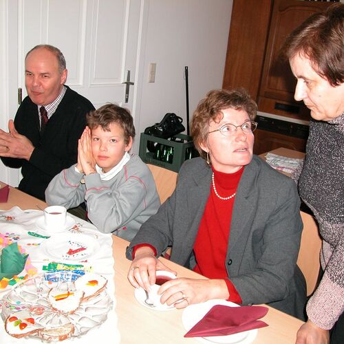 Gerhard, Roland und Herta Erber, Brigitte Burger    