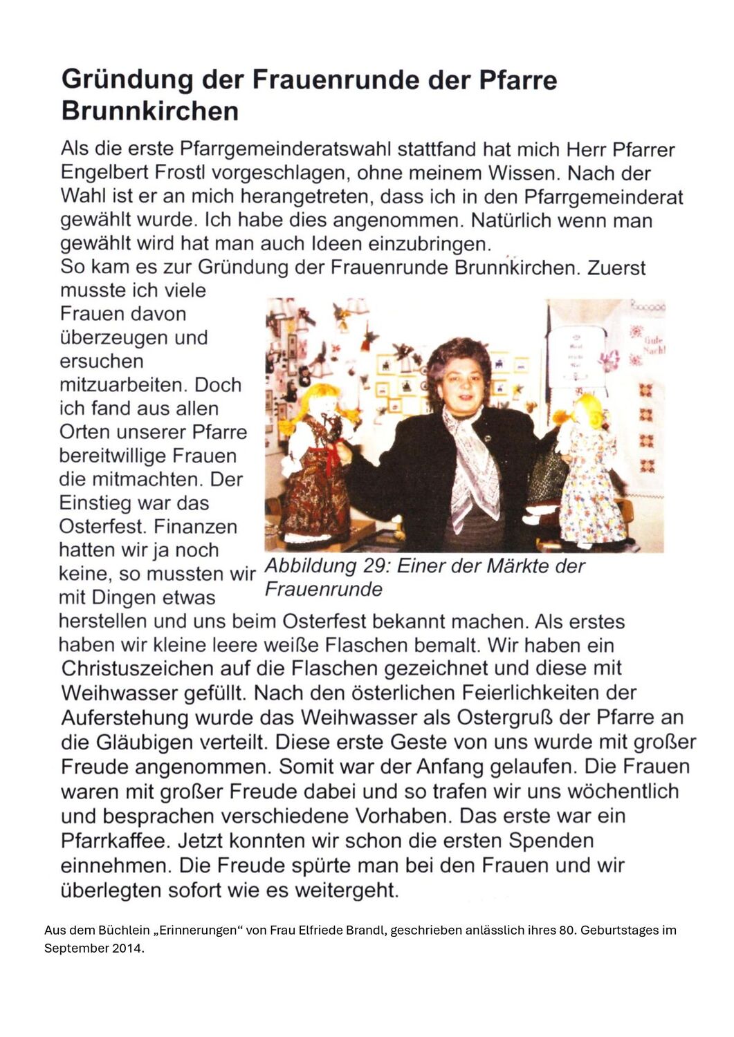 Erinnerungen von Elfriede Brandl