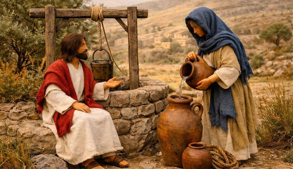 Jesus und die Samariterin am Jakobsbrunnen
