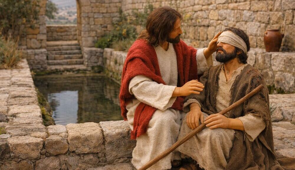 Jesus heilt einen Blinden